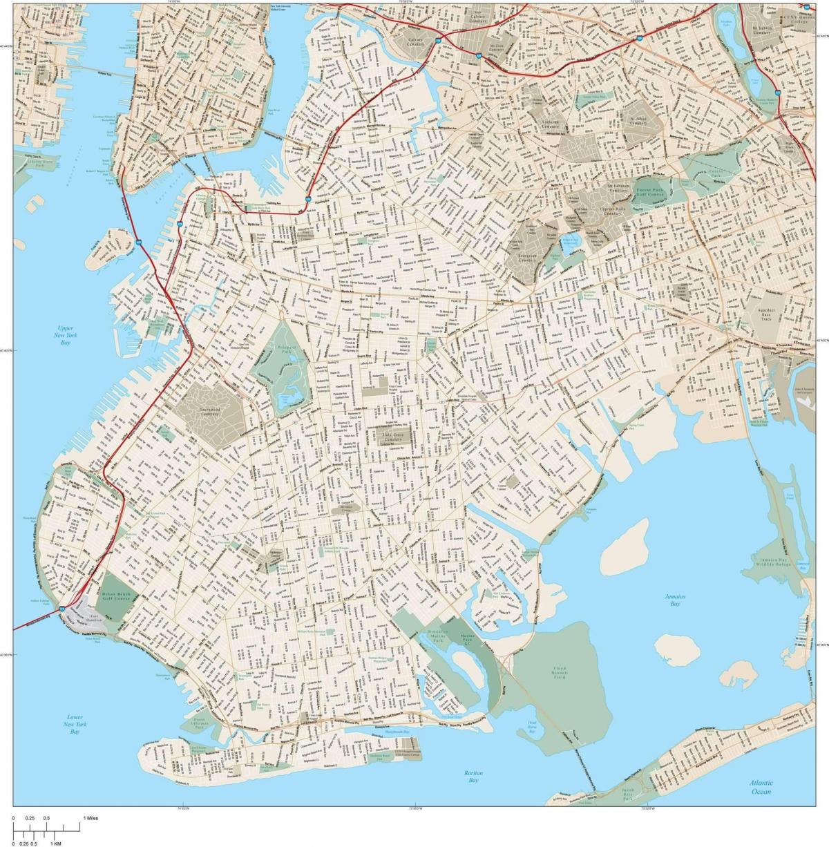 خريطة مدينة بروكلين