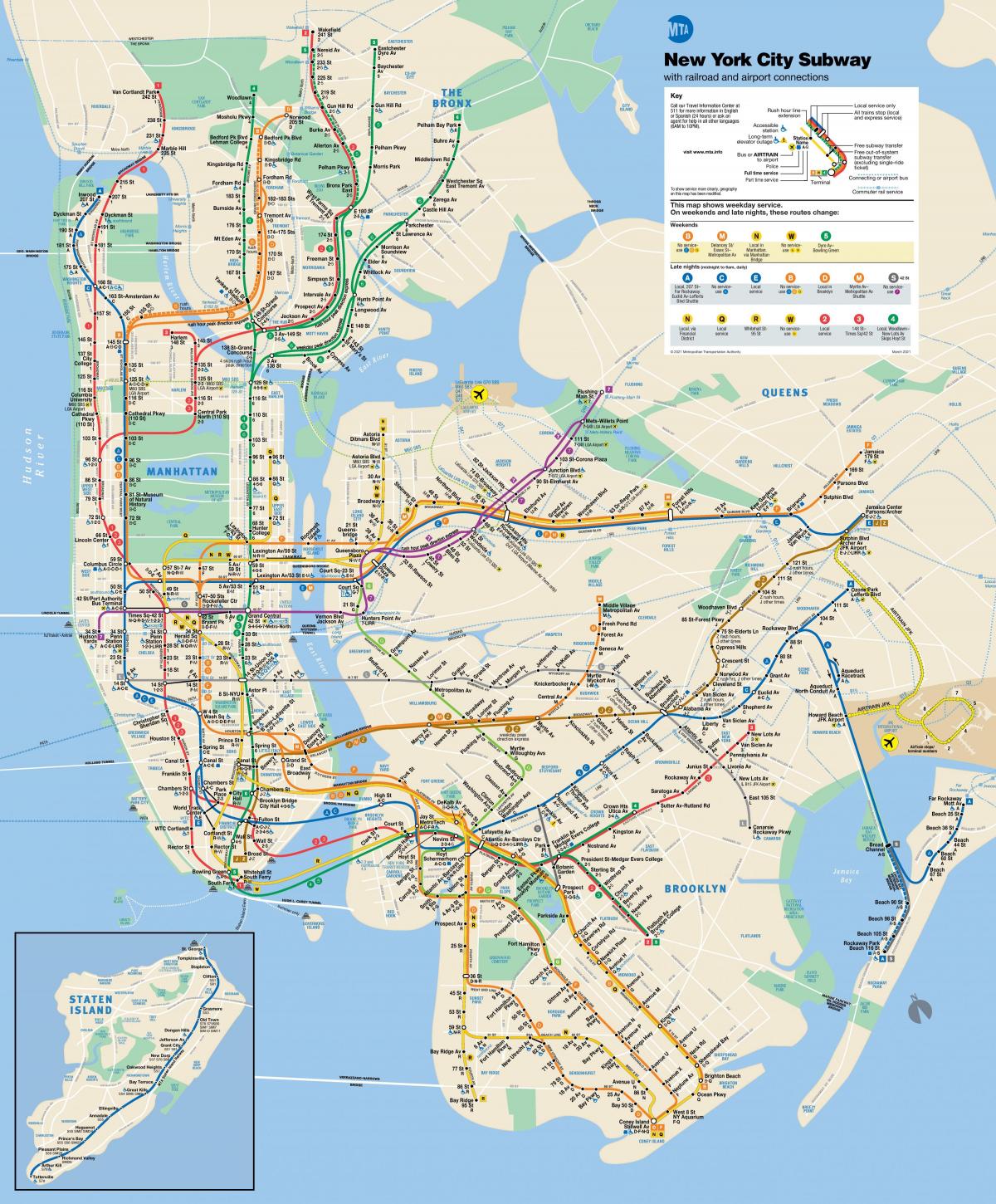 خريطة محطات مترو بروكلين