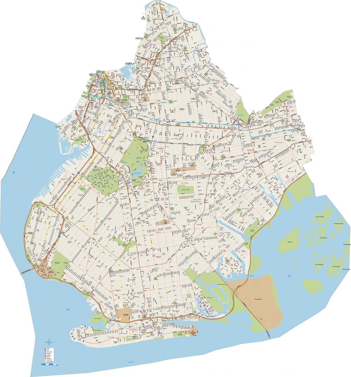 خريطة شوارع بروكلين